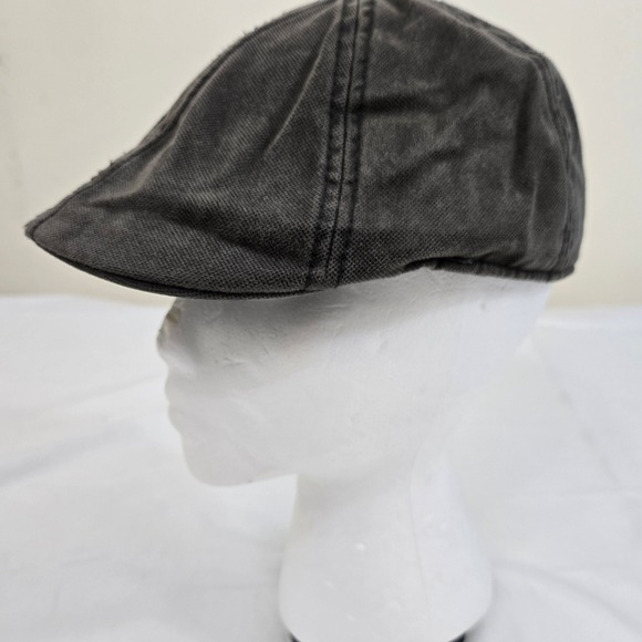 Lids Mens Flat Cap Driving Hat S/M Gray Newsboy Gatsby Style - Picture 1 of 9